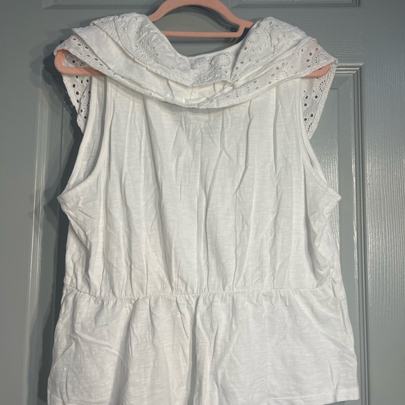 Anthropologie Porridge Jodi Ruffled Eyelet Top NWT Size XL - Picture 5 of 9